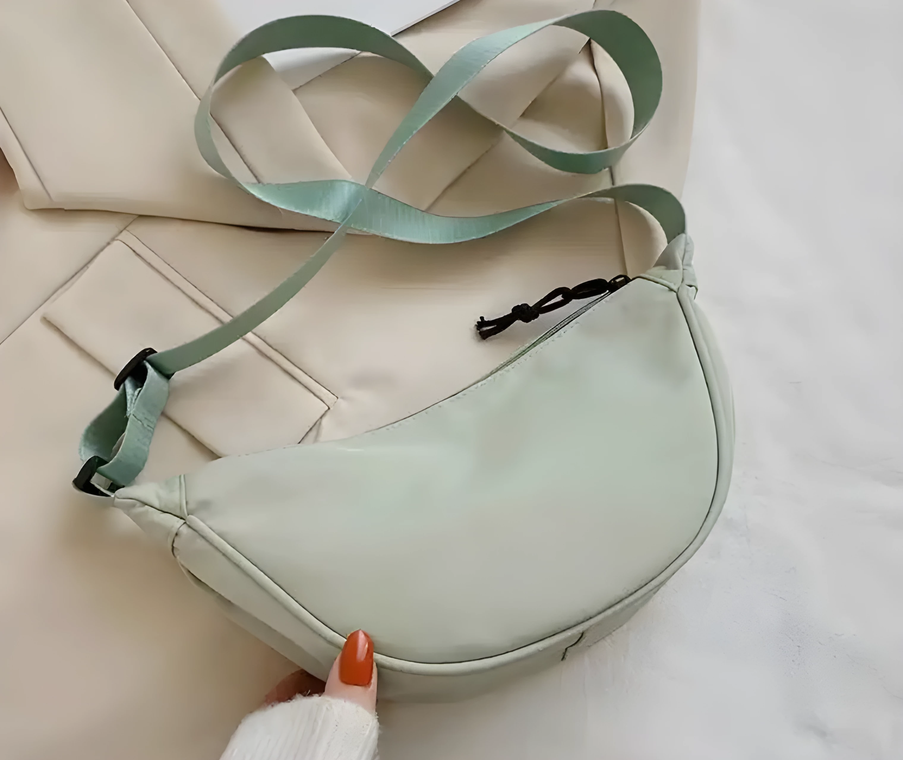 Pochete de cor verde